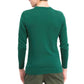 क्लब रूम पुरुषों का कॉटन सॉलिड टेक्स्चर्ड क्रू नेक स्वेटर हरा, साइज़ 2XL