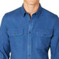 American Rag Men's Grindle Textured Shirt Blue Size Small