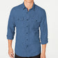 American Rag Men's Grindle Textured Shirt Blue Size X-Large