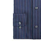 Club Room Men's Regular-Fit Performance Stretch Wrinkle-Resistant Pinstripe Dress Shirt  Navy Size 32-33