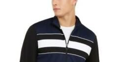 Ideology Men's Colorblocked Track Jacket  Blue Size 2 Extra Large