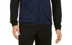 Ideology Men's Colorblocked Track Jacket  Blue Size 2 Extra Large