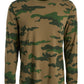 Ideology Men's Exploded Camo Long-Sleeve T-Shirt Green Size Large