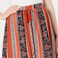 Style & Co Women's Printed High-Low Skirt  Rio Stripe Cide Size Extra Large