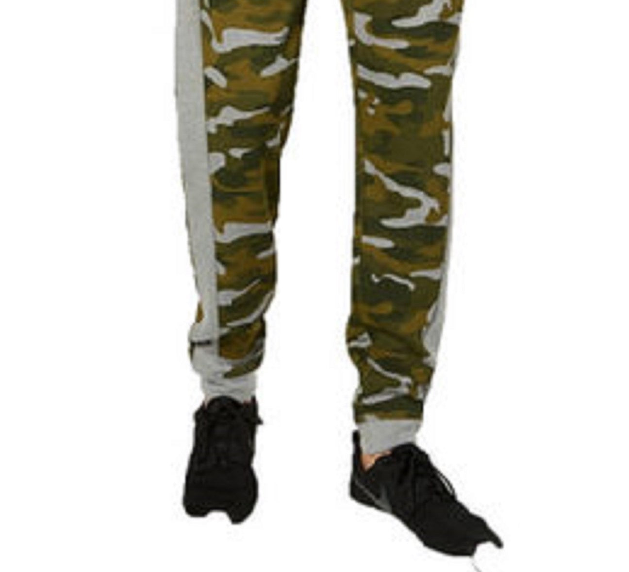 ID Ideology Men's Colorblocked Camo Joggers Dark Green Size Medium