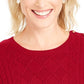 Charter Club Women's Cable Sweater Dark Red Size Medium