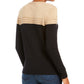 Charter Club Women's Metallic Colorblocked Crewneck Sweater Gray Size Medium