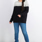 Charter Club Women's Petite Lurex Knit Sweater  Gray Size Large