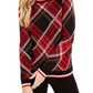 Charter Club Women's Plaid Crewneck Sweater Black Size Extra Large