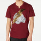 INC International Concepts Men's Lightning Tiger Graphic T-Shirt Wine Size Extra Large