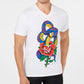 INC International Concepts Men's Rhinestone Snake T-Shirt White Size X-Large