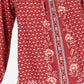 Style & Co Women's Printed Peasant Top Blue Size Medium