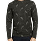 Alfani Men's Paisley Graphic Shirt Black Size Extra Large