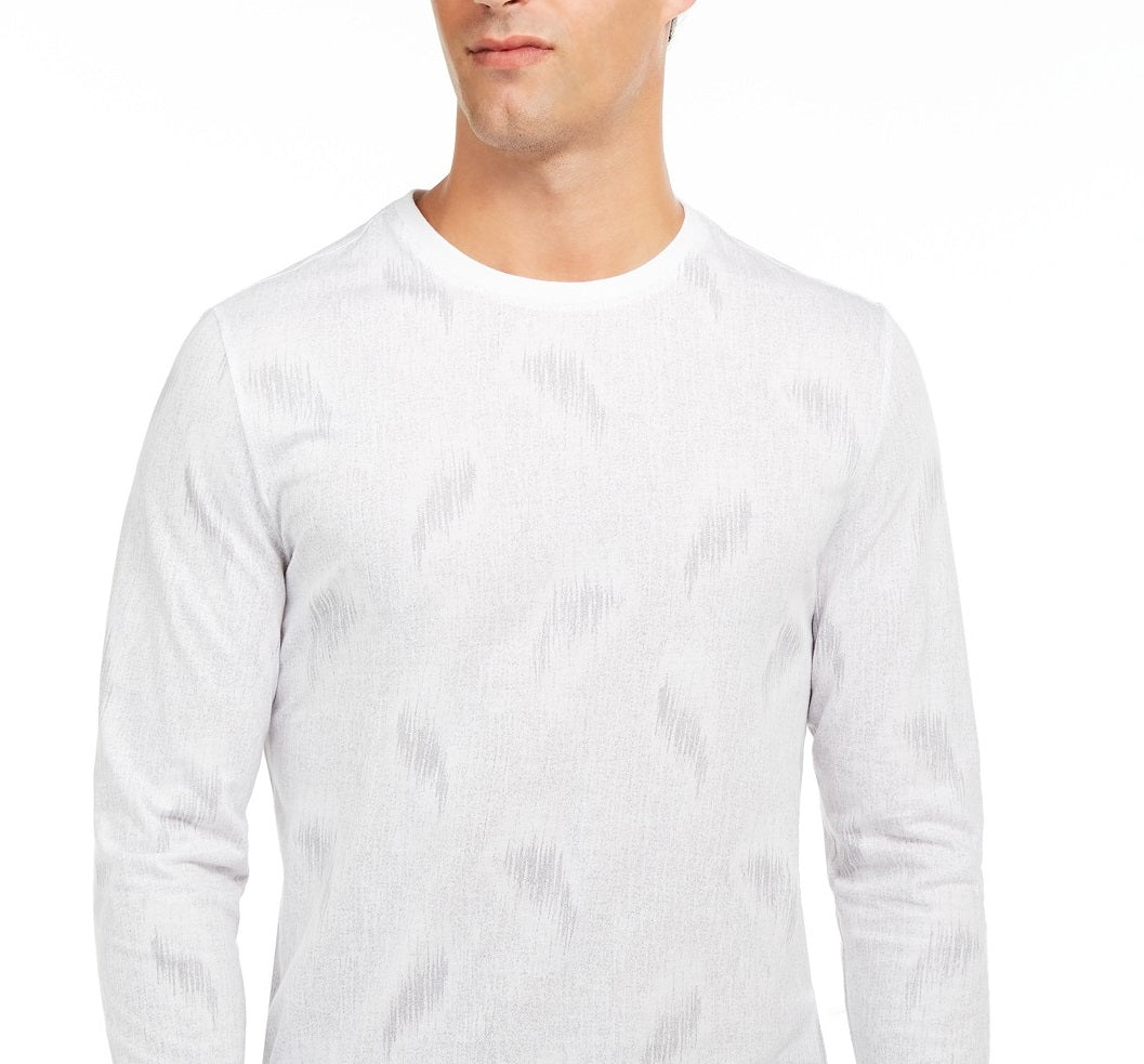 Alfani Men's Paisley Graphic Shirt White Size X-Large