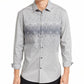 Alfani Men's Foggy Mountain Print Shirt Gray Size XX Large