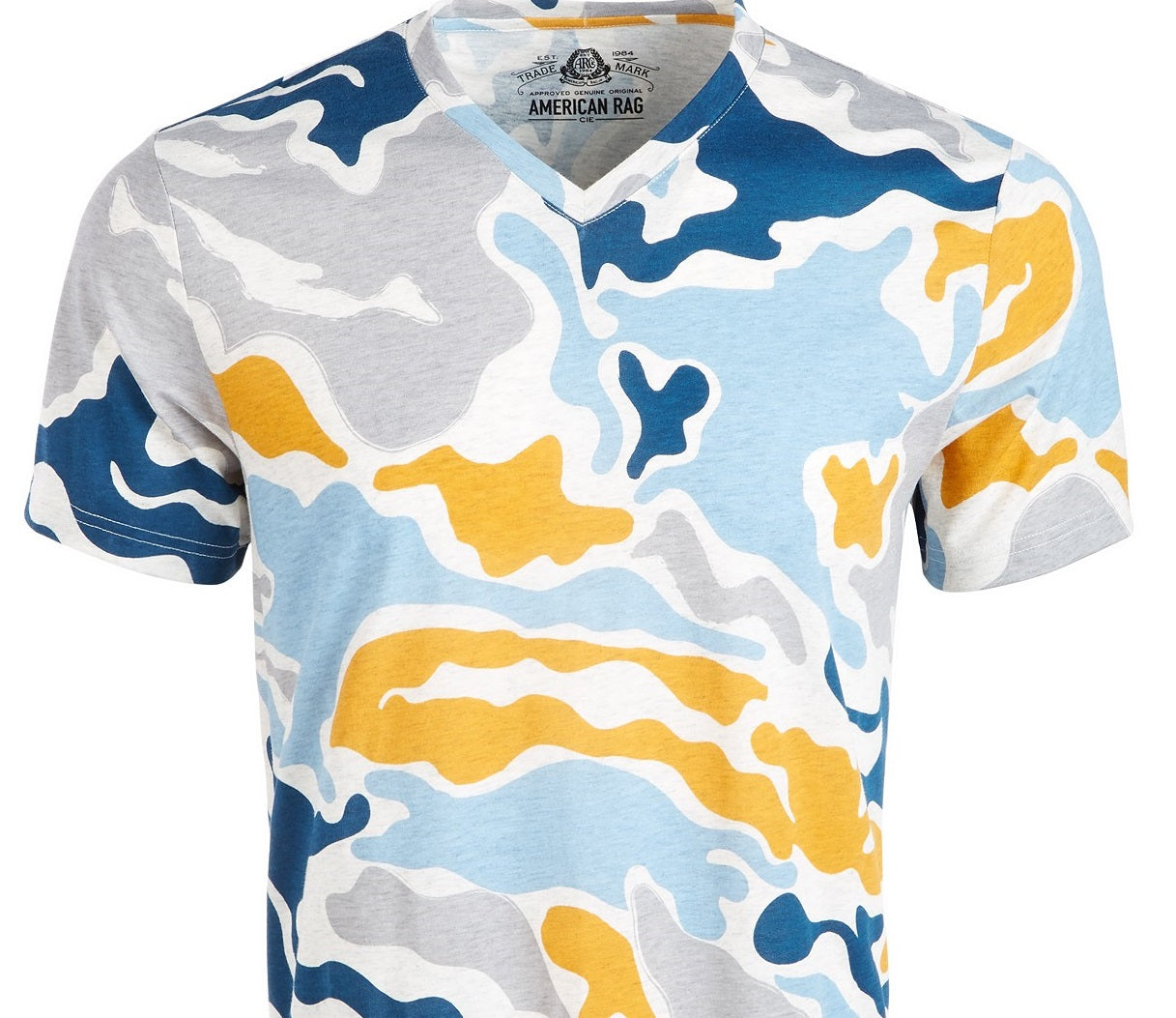 American Rag Men's Spaced Out Camo T-Shirt  Gray Size Medium
