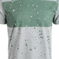 American Rag Men's Splatter Chest Stripe T-Shirt Gray Size Small