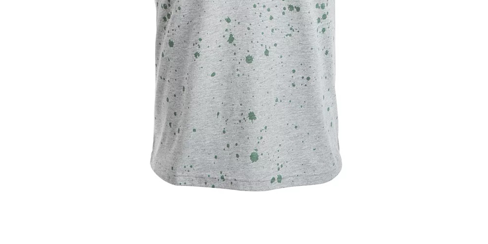 American Rag Men's Splatter Chest Stripe T-Shirt Gray Size Small