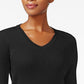 Karen Scott Women's Cotton V-Neck Sweater Black Size X-Large