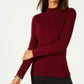 Karen Scott Women's Cotton Ribbed Turtleneck Top Red Size X-Large