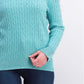 Karen Scott Women's Cable-Knit Sweater Blue Size 2 Extra Large