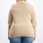 Karen Scott Women's Cotton Marled Shawl-Collar Sweater Brown Size Small