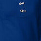 Karen Scott Women's Cotton Marled Henley Sweater Blue Size Medium