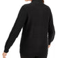 Karen Scott Women's Petite Cable-Knit Zip-Front Sweater Black Size Petite Small