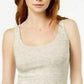 Maison Jules Women's Scoop-Neck Tank Beigekhaki Size Large