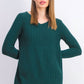 Karen Scott Women's Cotton Mixed-Stitch Sweater  Green Size Small