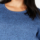 Karen Scott Women's Plus Size Curved Hem Tunic Blue Size 0X