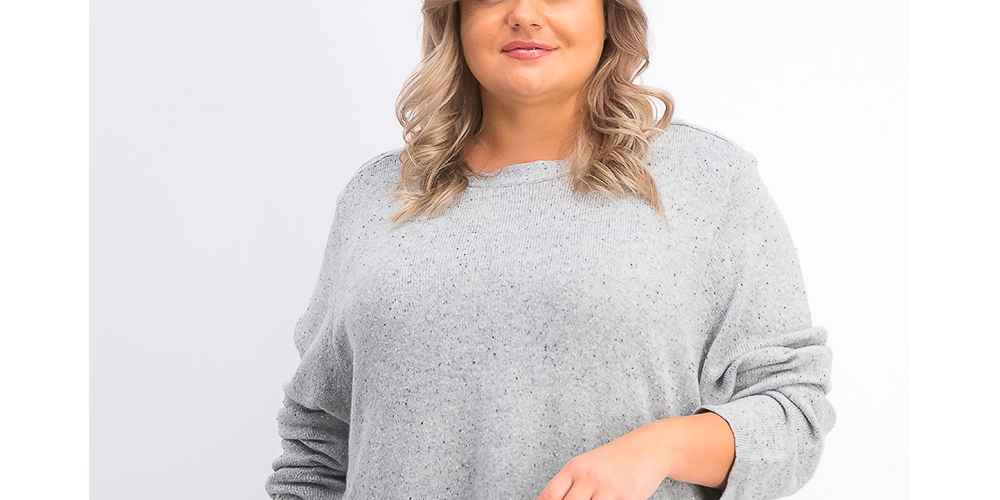 Karen Scott Women's Plus Size Curved Hem Tunic Gray Size 1X