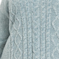 Karen Scott Women's Cable Knit Chenille Sweater Dark Blue Size 2X