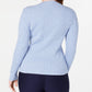 Karen Scott Women's Cotton Baby Cable-Knit Sweater Blue Size Medium