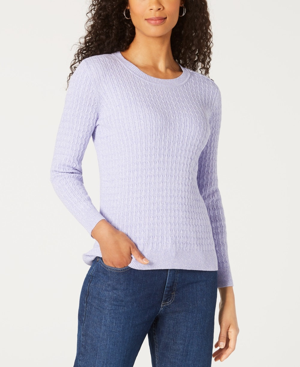 Karen Scott Women's Sweater Purple Size Large