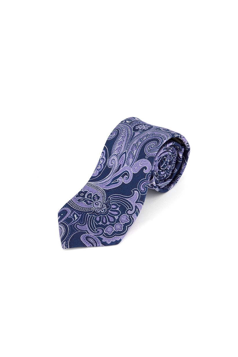 Tasso Elba Men's Paisley Tie Purple Size Regular