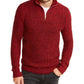 INC International Concepts Men's Quarter-Zip Sweater Red Size Small