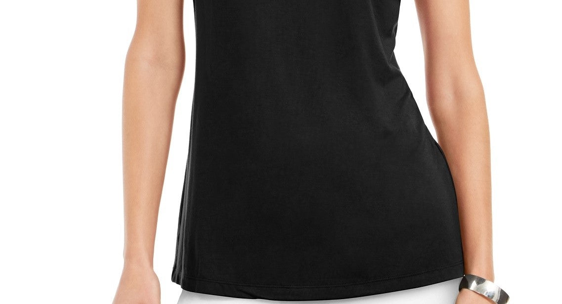 Alfani Women's Mock-Neck Top Black Size Small