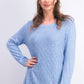 Karen Scott Women's Diamond Cable-Knit Sweater Blue Size 2 Extra Large