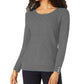 Karen Scott Women's Diamond Cable-Knit Sweater Gray Size Extra Large
