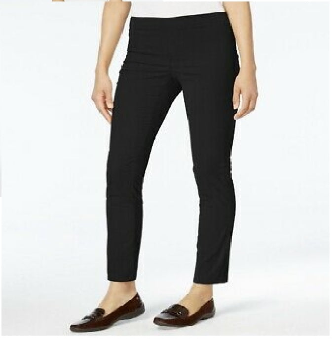 Karen Scott Women's Petite Corduroy Pull-On Pants Black Size 35