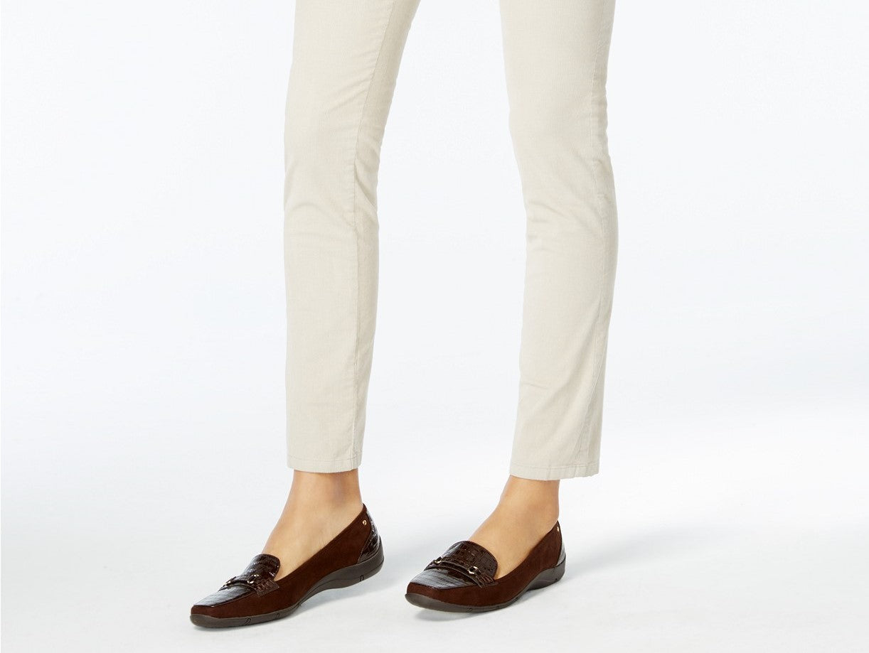 Karen Scott Women's Petite Corduroy Pull-On Pants Gray Size PM
