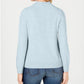 Karen Scott Women's Zip-Back Mock-Neck Sweater Blue Size Extra Large
