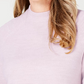 Karen Scott Women's Zip Back Mock Neck Sweater Pink Size Large