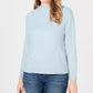 Karen Scott Women's Mock-Neck Sweater Blue Size Petite Small