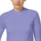 Karen Scott Women's Mock-Neck Sweater Purple Size Petite Extra Large