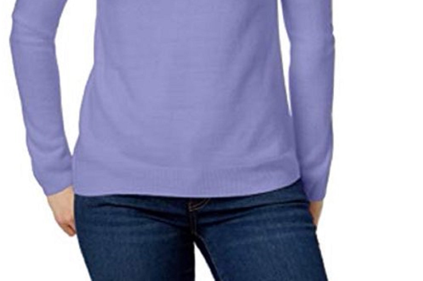 Karen Scott Women's Mock-Neck Sweater Purple Size Petite Extra Large