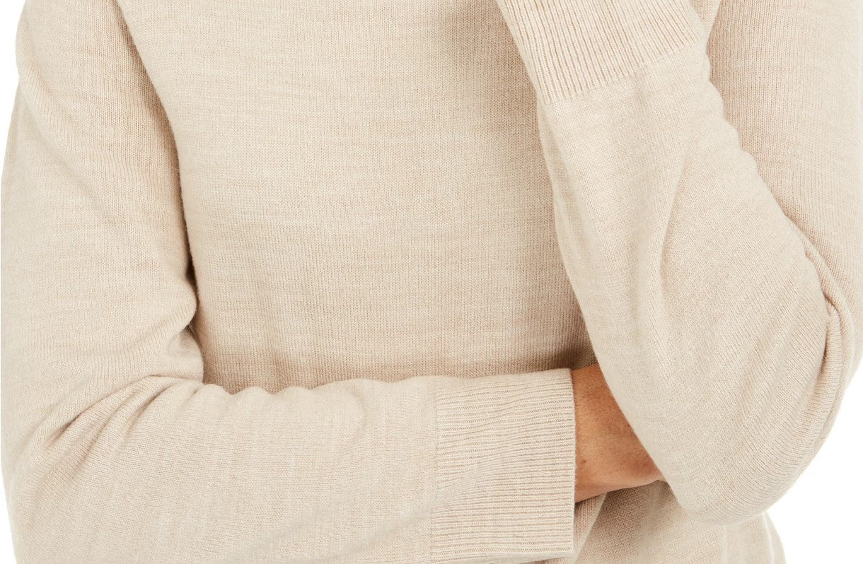 Karen Scott Women's Turtleneck Sweater White Size Medium