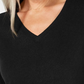 Karen Scott Women's V-Neck Sweater Black Size Extra Small