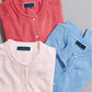 Karen Scott Women's Bead-Button Cardigan Pink Size Small